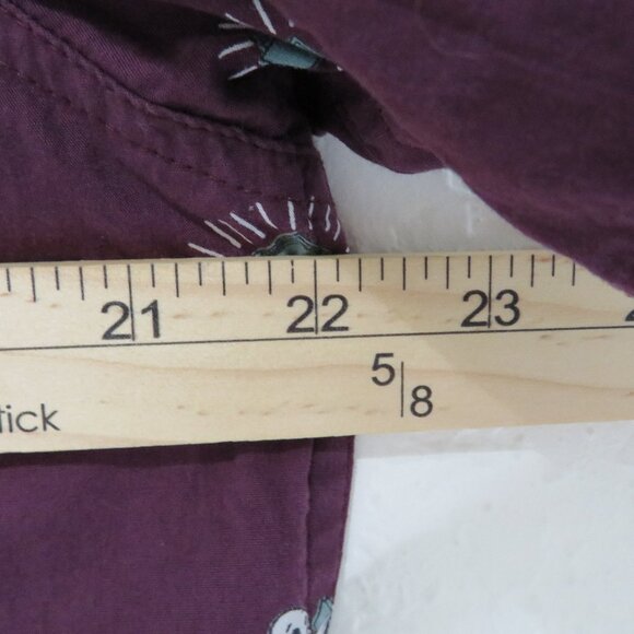 Eighty Eight* Men's Short Sleeve Button Down Curved Hem Print Shirt~ Size Large - Picture 7 of 11